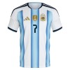 Fotballtrøye Argentina De Paul 7 Hjemmedrakt VM 2026 Kortermet